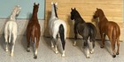 Vintage Breyer Molding Co  Horse Figurines 8 5    To 10   tall Lot Of  5