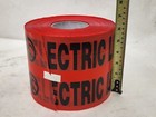 6 In X 1000 Ft  caution Buried Electric Line Below  Red Underground Warning Tape