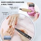 Professional Nail Drill Cordless  35000rpm Touchscreen Portable Efile Nail Dr   