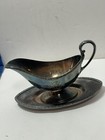 Rare Triumph Rogers   Son Gravy Sauce Boat Saucer Gravy Boat