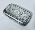 Antique Russian Solid Silver Snuff Box