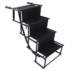 Portable Folding Pet Dog Ramp Steps Non-slip Ladder 4 Stairs For Car Suv Truck