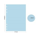 A5 Filler Paper  6 Hole Colorful Refills  Lined Paper For 6 Ring Color
