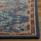 Safavieh Heritage Collection Runner Rug - 2 3  X 10   Blue   Multi  Handmade Tra