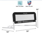 Adjustable Toddler Security Bed Guard Rail Black
