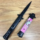 9 tactical Hello Kitty Cat Spring Assisted Open Blade Folding Pocket Milanoknife