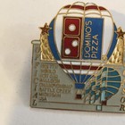 Vintage 1985 Dominos Pizza Hot Air Balloon Pin Official Sponsor Battle Creek