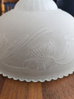 11 1 2   Frosted Glass Ceiling Light Cover Globe Swag Hanging Lamp Shade Vintage