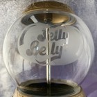 Jelly Belly Candy Dispenser Gumball Machine 8 5  Gold 2007 Glass