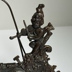 Vintage Antique Nautical Cherub Boat Anchor Fish Hearts Frame Cast Metal