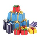 25pcs Miniature Christmas Present Boxes Resin Ornaments For 1 12 Dollhouse Decor