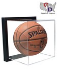 Framed Acrylic Wall Mount Full Size Basketball Display Uv Protect Secure Mount