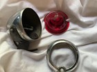 Vintage Bicycle Red Bike Lamp Light Bullet Style 