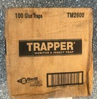 100 Trapper Monitor Insect Sticky Traps Bugs Silverfish Spiders Earwigs Case
