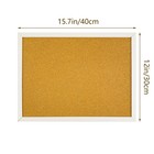 Cork Bulletin Board  15 7 X 12 Inches Rectangle White Oak 12  X 15 7  