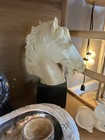 Large Heavy Ceramic Resin Horse Beautiful Figurine Statue Excellent Shape Rare