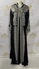 Fancy Kaftan Dress 3pc Embroidery Beads Hoody Design Women s Long Sleeve Abaya
