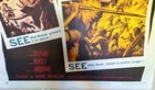 1954 White Huntress Original Movie Poster Linen 41x81 Cult Golden Ivory R1957