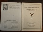 1944 Wwii Football Program Camp Lejeune Marines Vs Fort Monroe