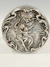 Foster   Bailey Sterling Silver Art Nouveau Dresser Vanity Repousse Jar