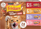 Purina  Extra Gravy Wet Cat Food Chunky 24ct Variety Pack  with Chicken  Turkey 