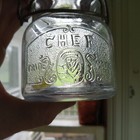 Scarce Little Half Pint Chef Fruit Jar With Picture Of Chef Original Closure