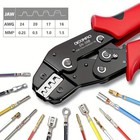 Cable Wire Electrical Terminals Kit Ferrule Ratchet Crimper Plier Crimping Tool