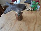 Vintage 1972 Hand-carved Wooden Osprey Sculpture    carved By Richard Warfield Nh 