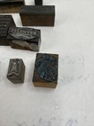 Printing Press Block Lot Vintage 