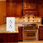 20a Gfci Outlet  Tamper Resistant Receptacle Wallplate White Etl Listed 10pack