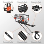 3in1 Rear Bike Rack With Elastic Strap Aluminum Alloy Adjustable Folding Basket