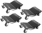 Car Wheel Dolly  6000 Lbs 2722 Kg Car Moving Cart With Brakes  Set Of 4 Piece   