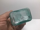 Antique Aqua Boots Cash Chemist Large Mouth Medicine Bottle 