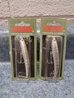 2 Vintage Yo Zuri Twitch n Minnow F293 Size 3 5 8  1 4oz Suspending Bass Arms 
