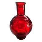 Vintage Wheaton Nj Ruby Red Glass Fire Extinguisher Bottle Eagle Shield   Stars