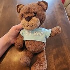 Hallmark Big Bro Teddy Bear Plush Blue T-shirt 12  Lovey Cuddly Brother Baby