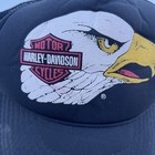 Vintage 80s 90s Harley Davidson Eagle Big Face Hat 