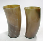 Handmade Viking Horn Tumbleweed Medieval Drinking Horn Tumbler Cup Set Of 2