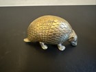 Vintage Brass Armadillo Figurine Paperweight Decor Office Mid Century Modern Mcm