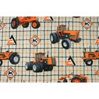 Allis Chalmers Tractors   Logos Tan Plaid 62in X 72in Fleece Blanket 1349-tan