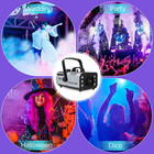 Smoke Fog Machine 1200w 6led Party Lights Dj Stage Fogger Effect Rgb 3in1 Remote