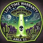 Ufo Flying Saucer Patch Area 51 Alien Sublimated Sci-fi Iron-on Badge Applique