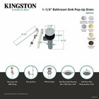 Kingston Brass Kbp1009 1-1 4  Brass Pop-up Drain Assembly Brushed Nickel brass