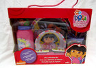 Dora Explorer 6 Pc Mealtime Dinnerware-plate bowl fork spoon sports Sip Bottle