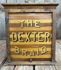 Rare Antique Dexter Braid Spool Thread Country Store Counter Top Display Cabinet