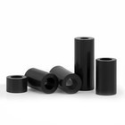 Black Abs Nylon Plastic Spacers Standoff Round Washers O d 5-18mm I d 3-12mm