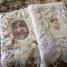Set Of Two 5x5 Vintage Retro Cowboy   Stork Baby Boy Cotton Fabric Blocks