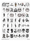 176 Nightmare Christmas Embroidery Machine Designs Collection Pes  Usb