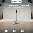 Flashpoint Pro Heavy-duty Air-cushioned Light Stand  chrome  7 2  