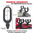 Atv - Utv - Gun Rack Rubber Snubbers - Holds Guns bows tools In Place- Set Of 4